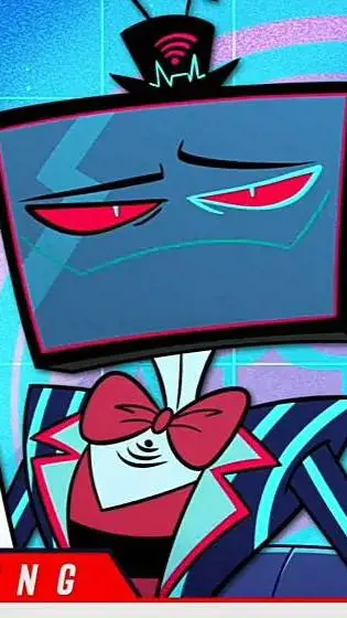 ai character: vox 🦈x📺 background