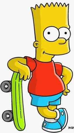 ai character: Bart Simpson background