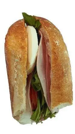 ai character: rotating sandwich  background