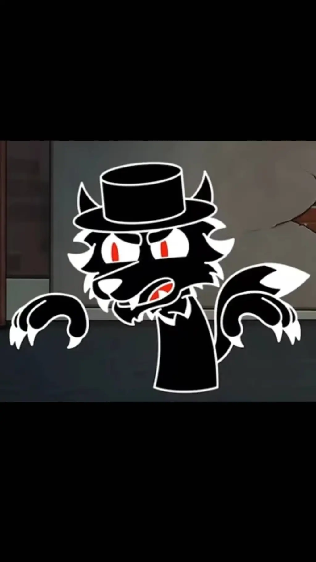 ai character: Werewolf Black  background