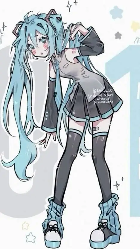 ai character: miku background