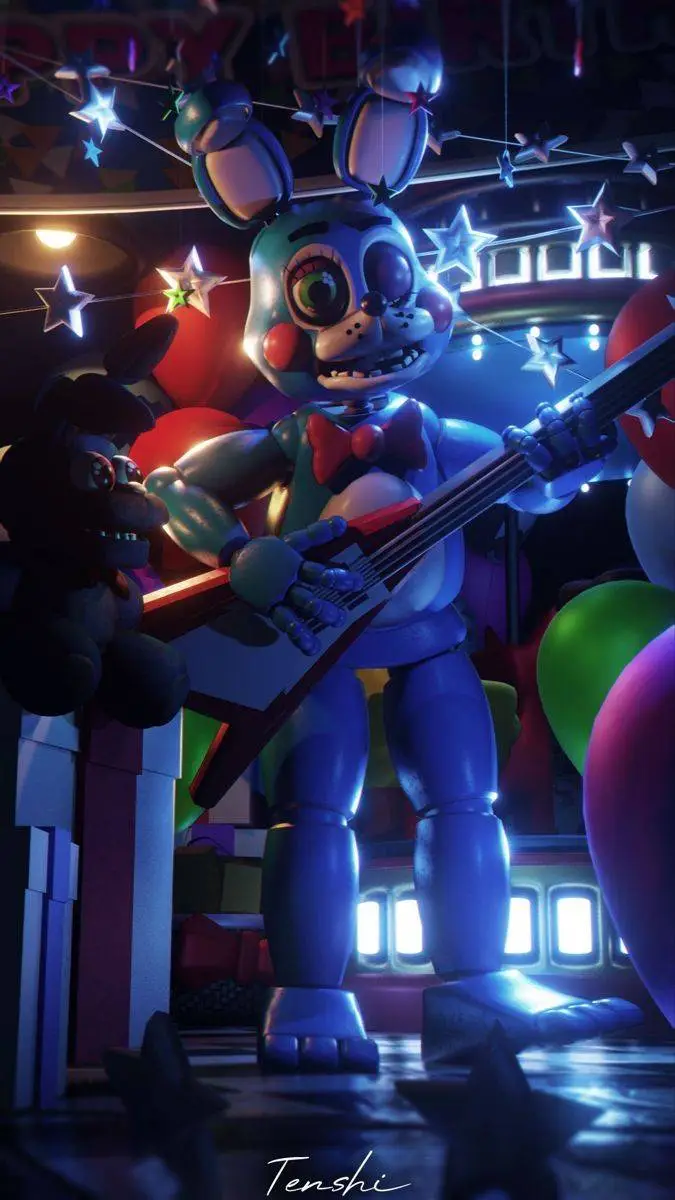 ai character: Toy Bonnie background