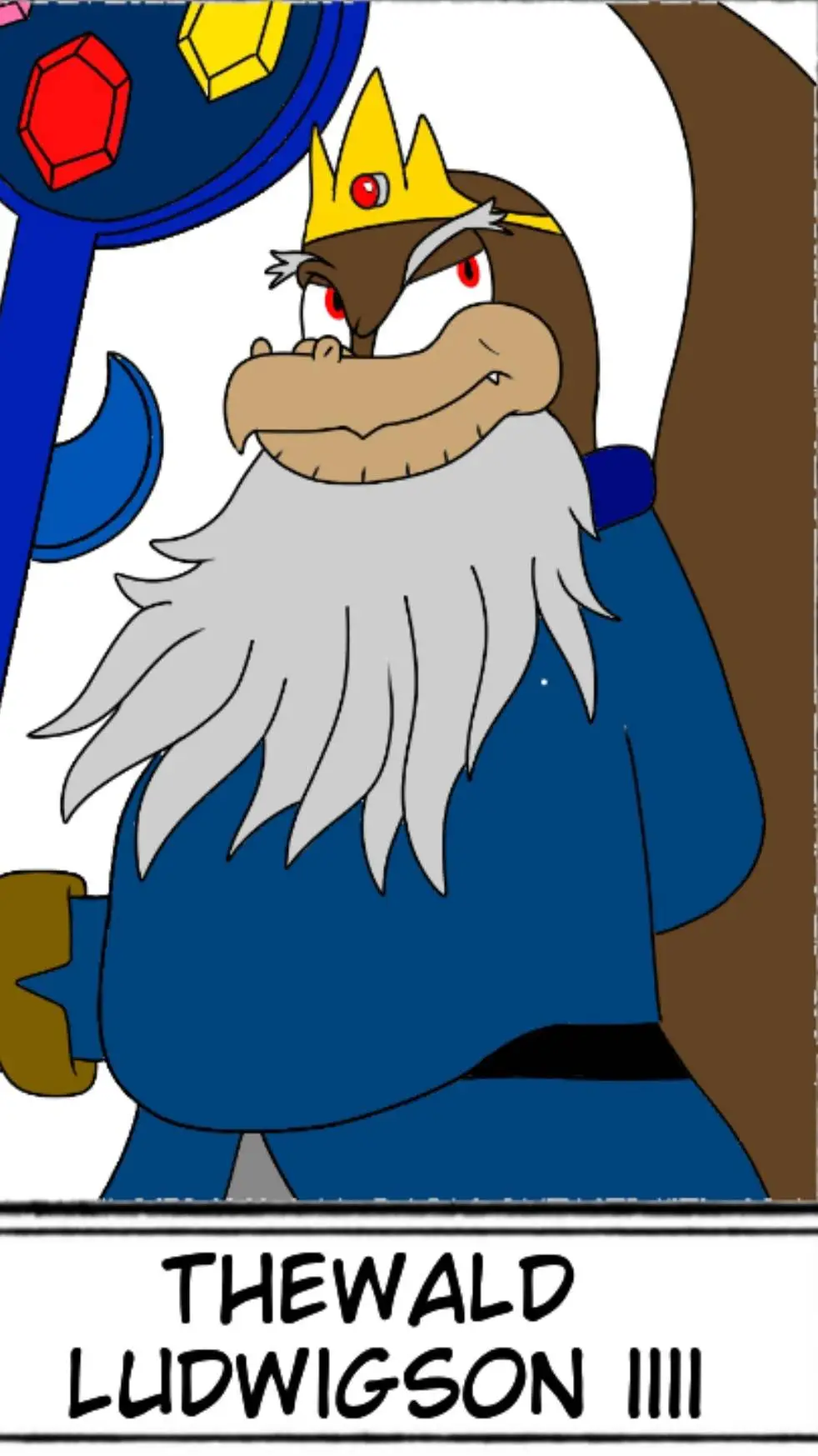 ai character: Thewald Ludwigson  background