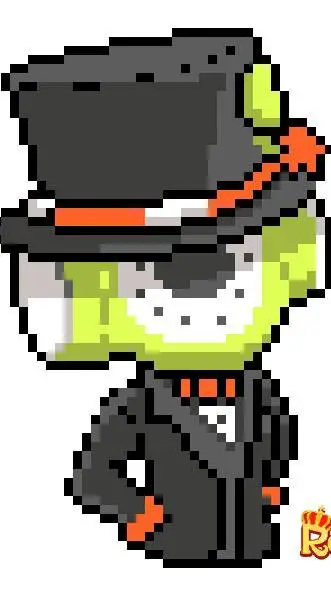 ai character: clock woman background