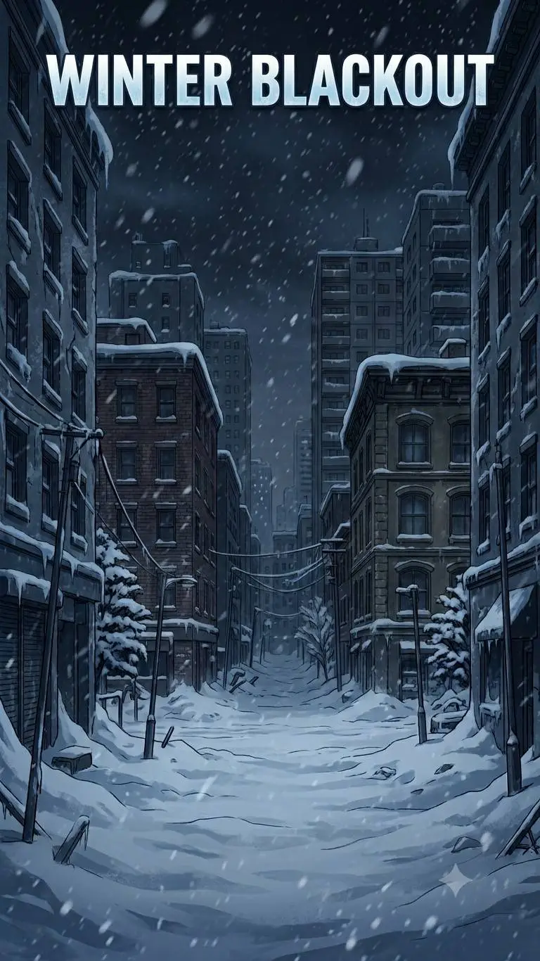 ai character: Winter Blackout  background