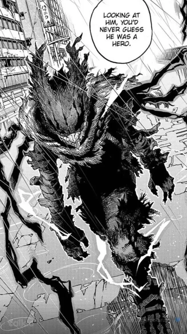 ai character: deku vigilante  background