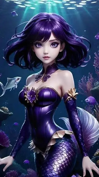 ai character: MhA  MERMAIDS background