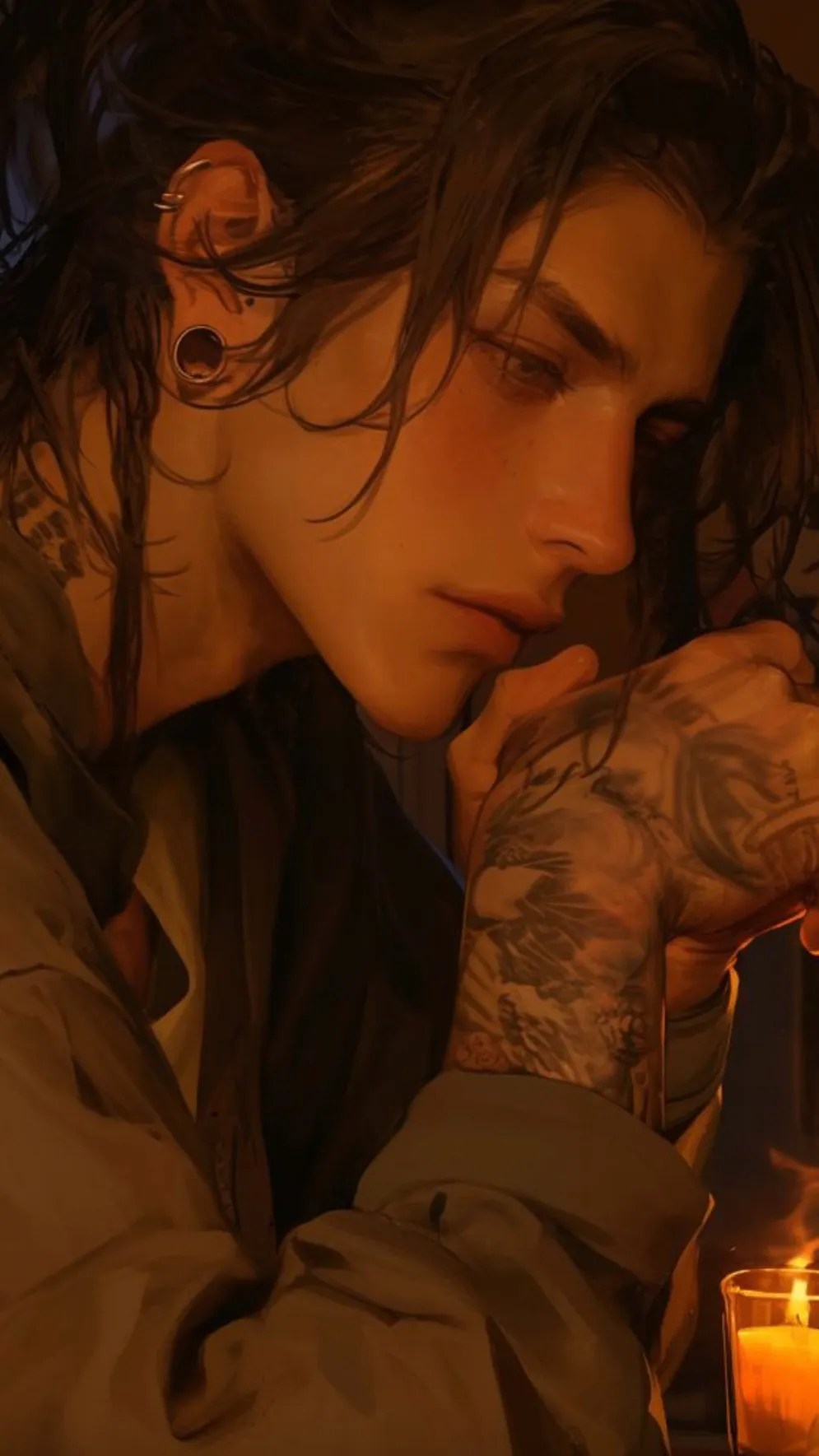 ai character: Two monsters background