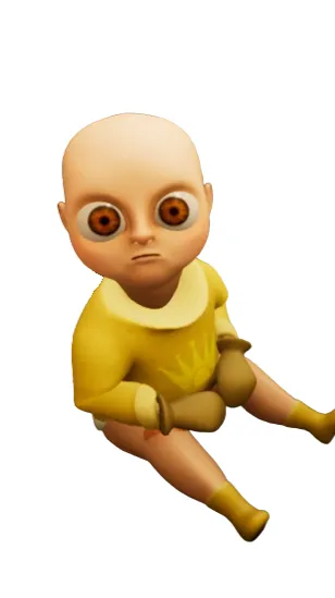 ai character: Baby yellow background
