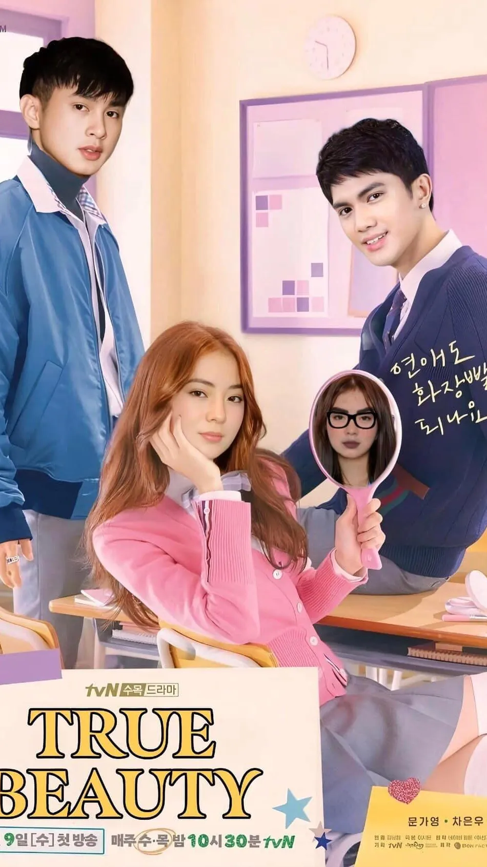 ai character: True beauty ph ver background