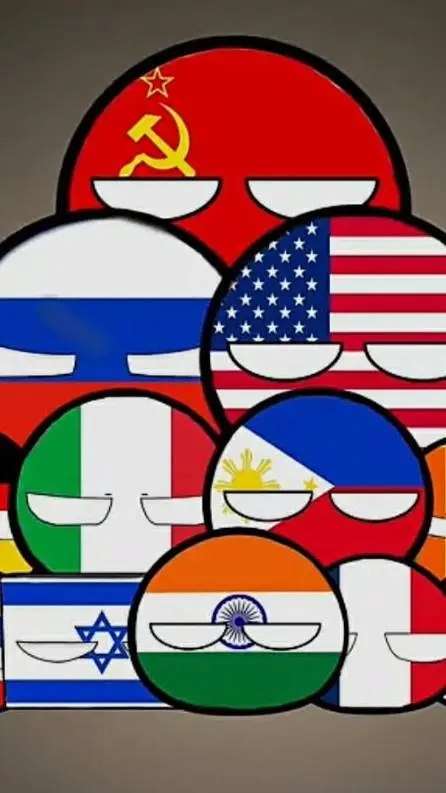 ai character: country balls  background