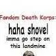 chat with ai character: korps of shovel