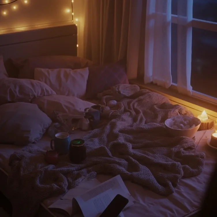 chat with ai character: sleepover
