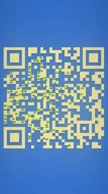 ai character: QR code background
