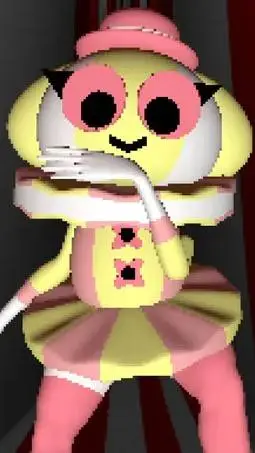 ai character: circus girl background