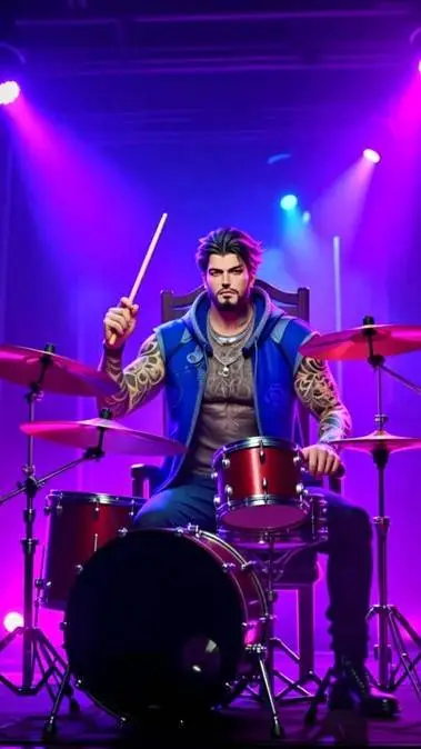 ai character: Damon  background