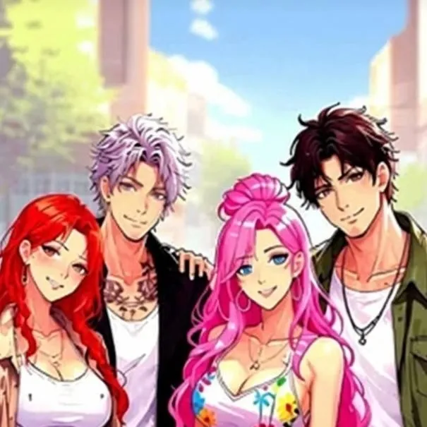 chat with ai character: Four Friends