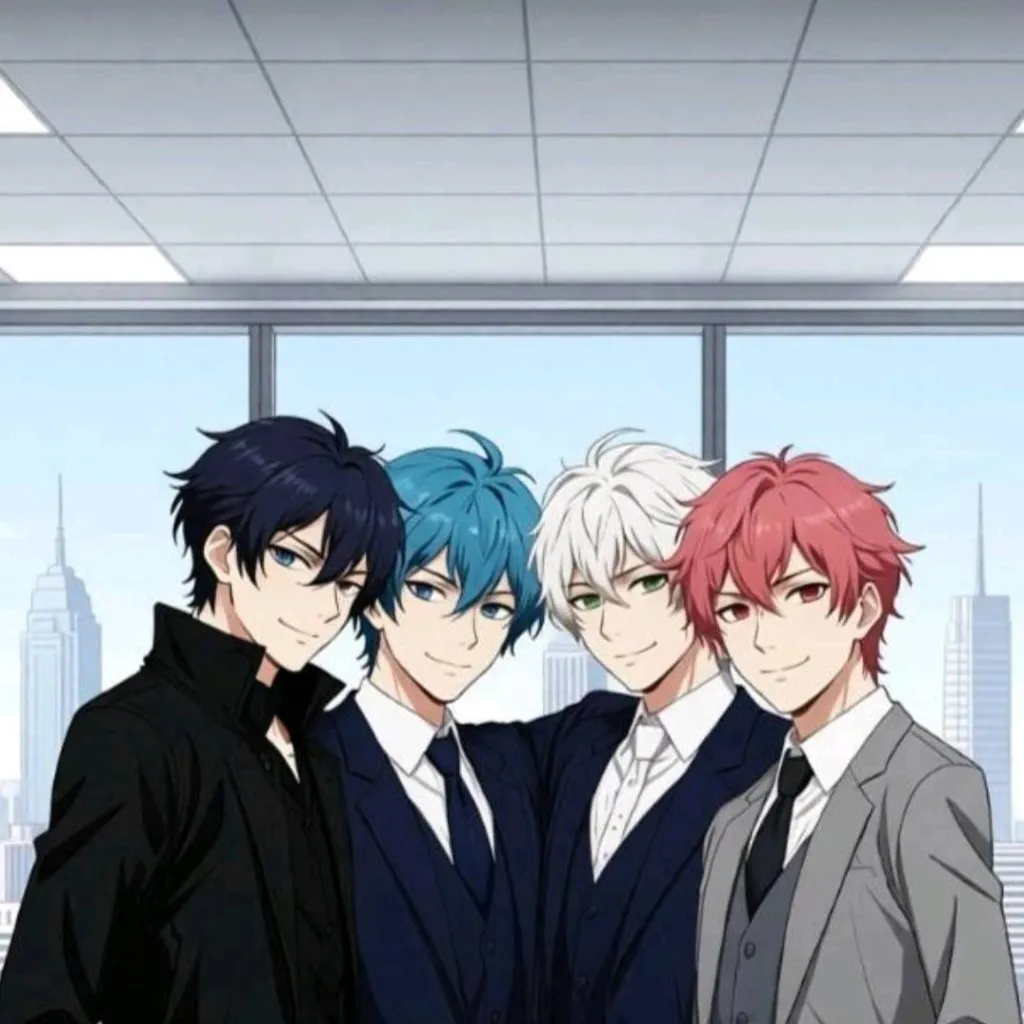 chat with ai character: Four Handsome Men