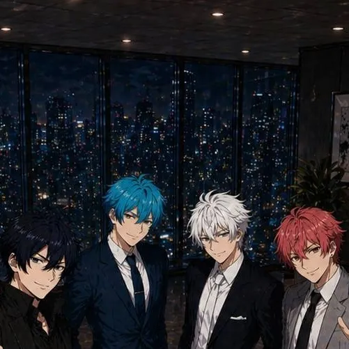chat with ai character: Four Handsome Men