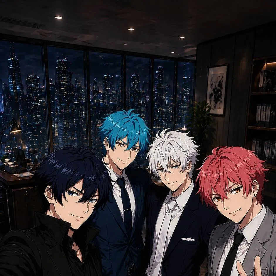chat with ai character: Four Handsome Men 