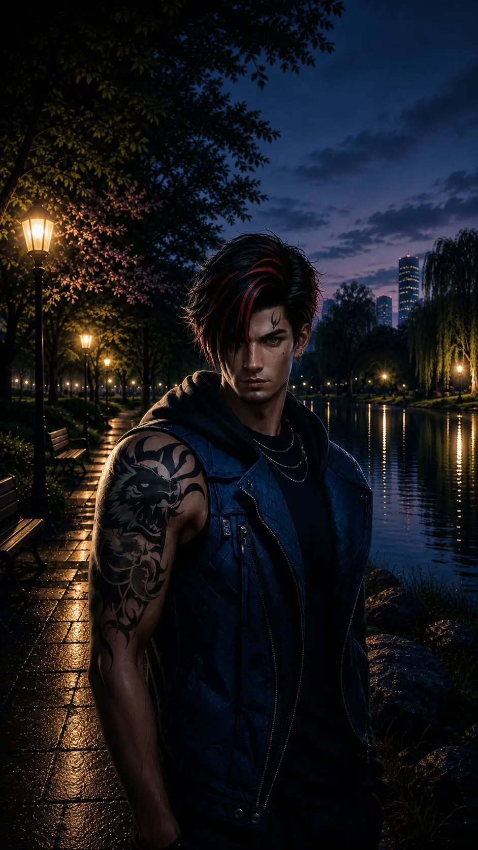 ai character: Leo background