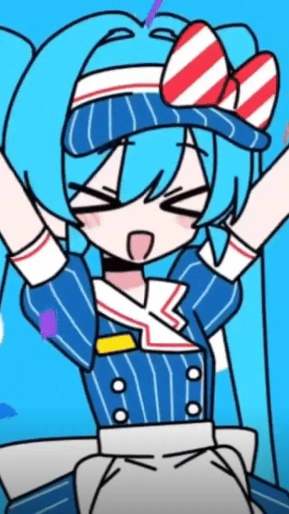 ai character: 🎶💙Hatsune Miku💙🎶 background