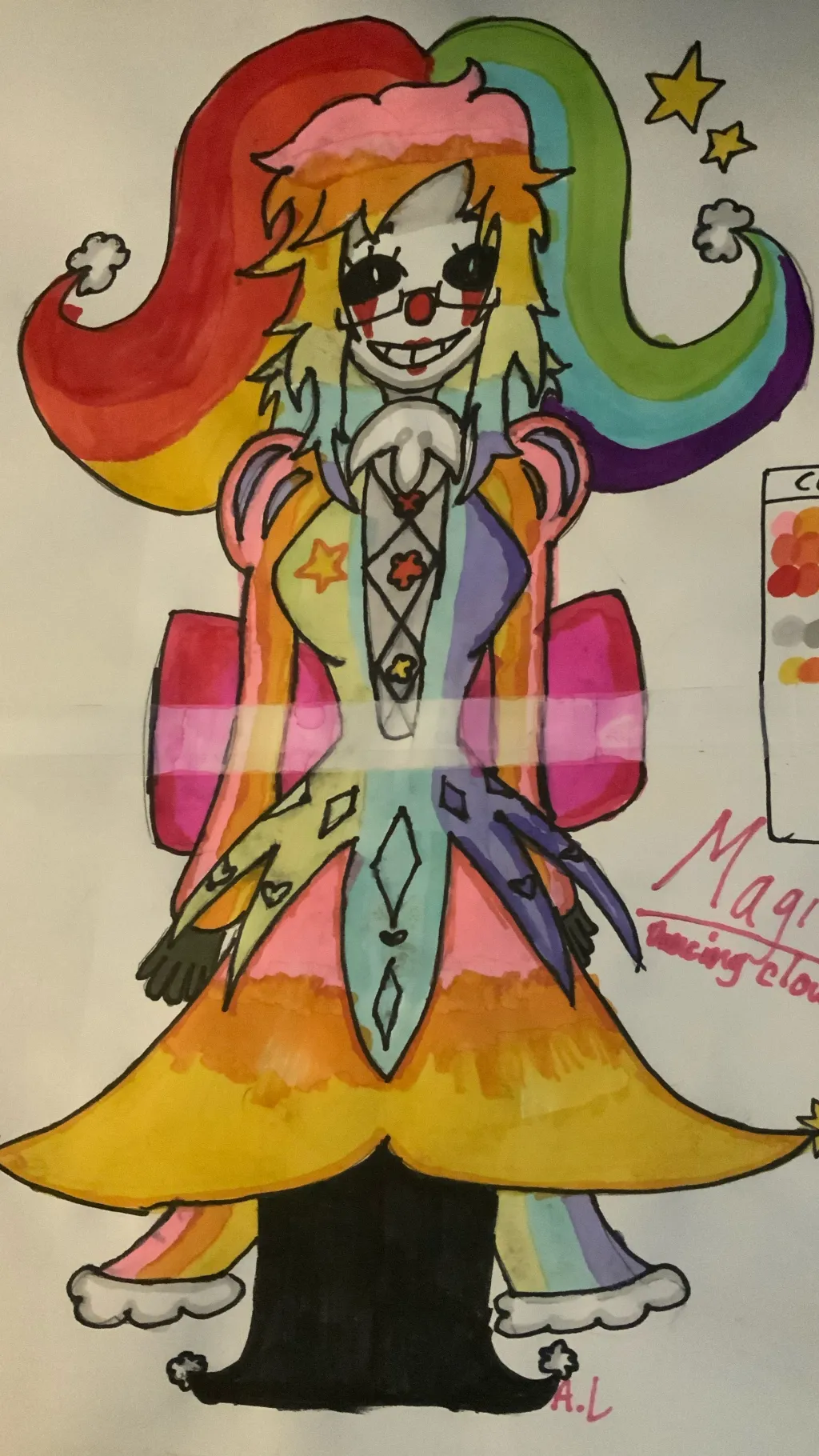 ai character: Magical🌈(tfc oc) background