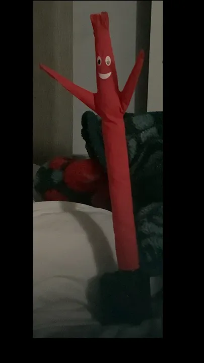 ai character: Sad air dancer ￼ background