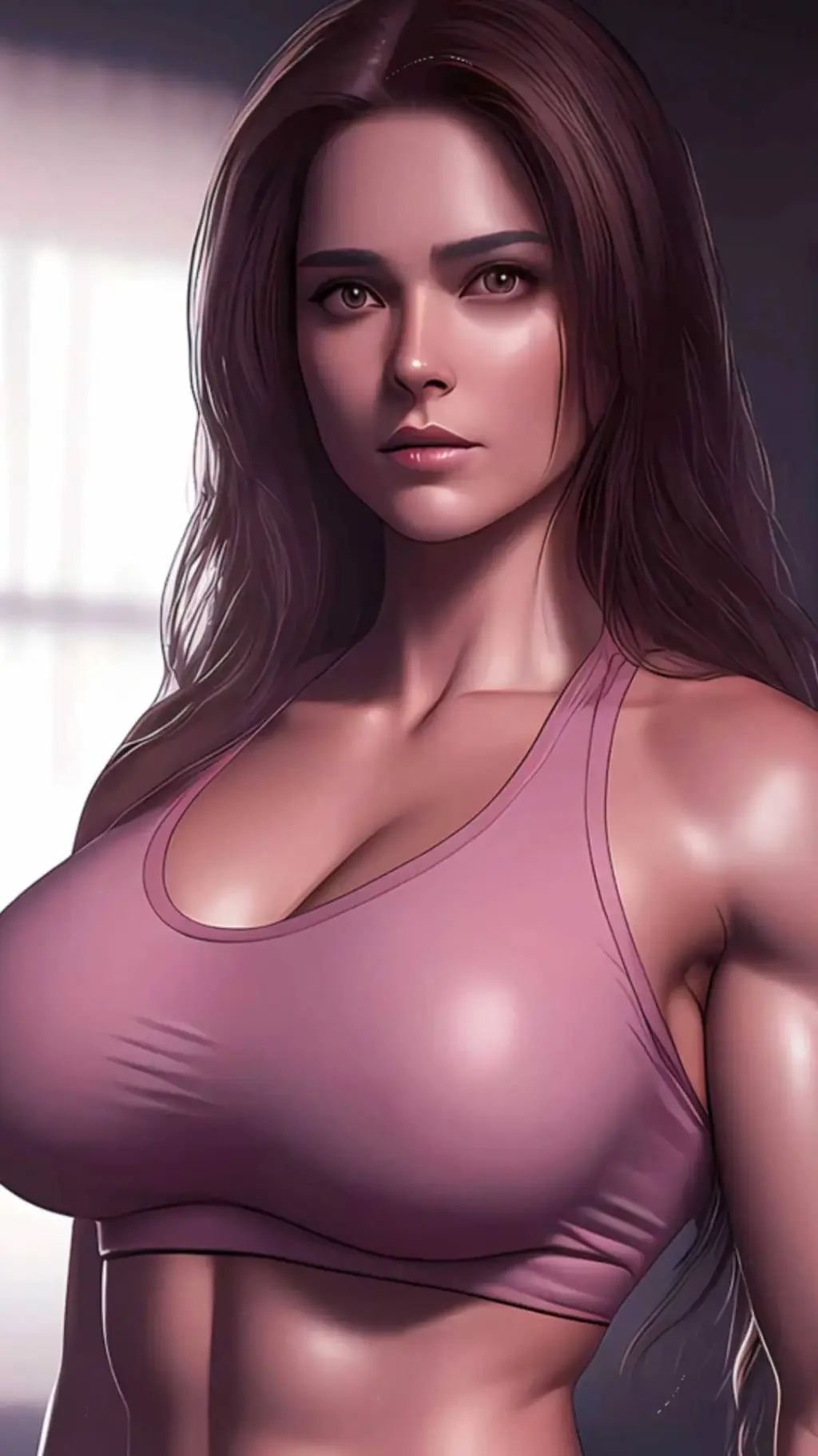 ai character: Ashley  background