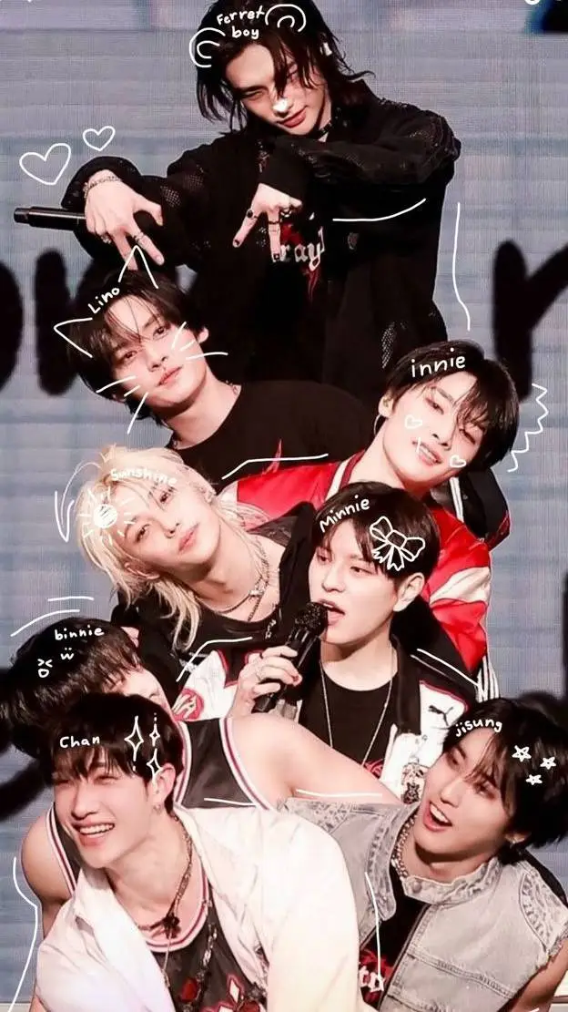 ai character: straykids fanmeet background