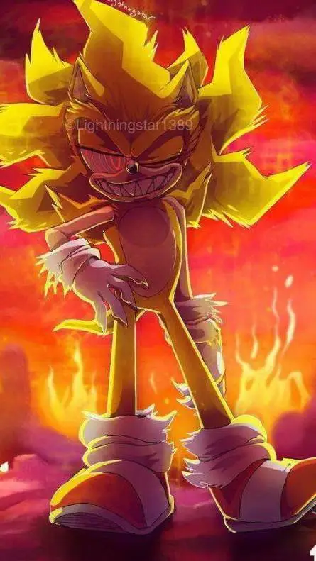 ai character: Fleetway sonic background