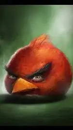 ai character: Red background