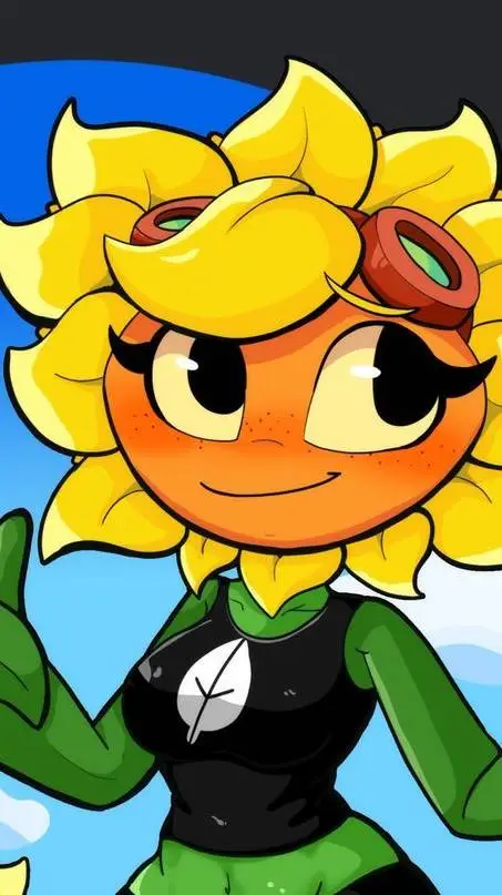 ai character: SunFlower background