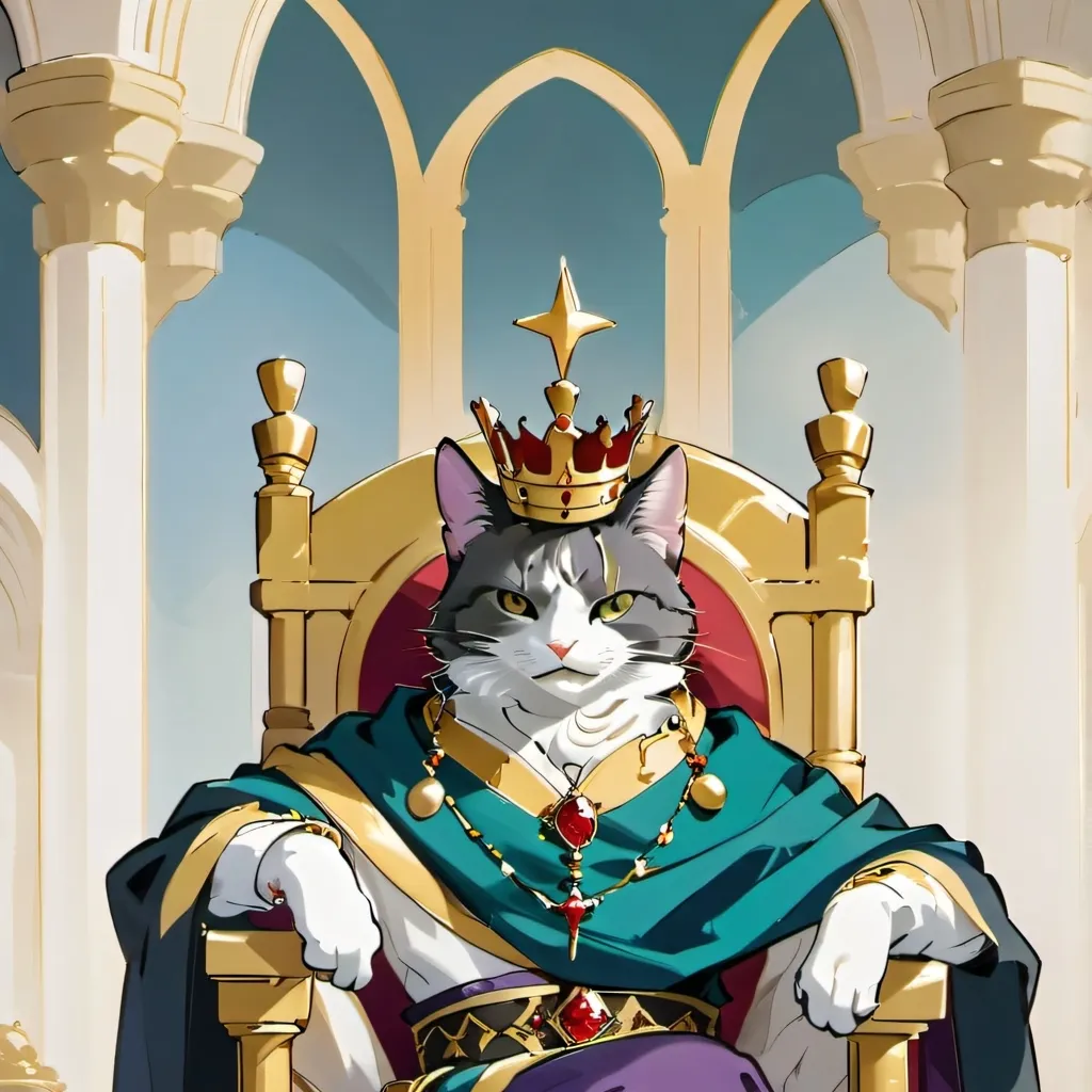 chat with ai character: King Cat