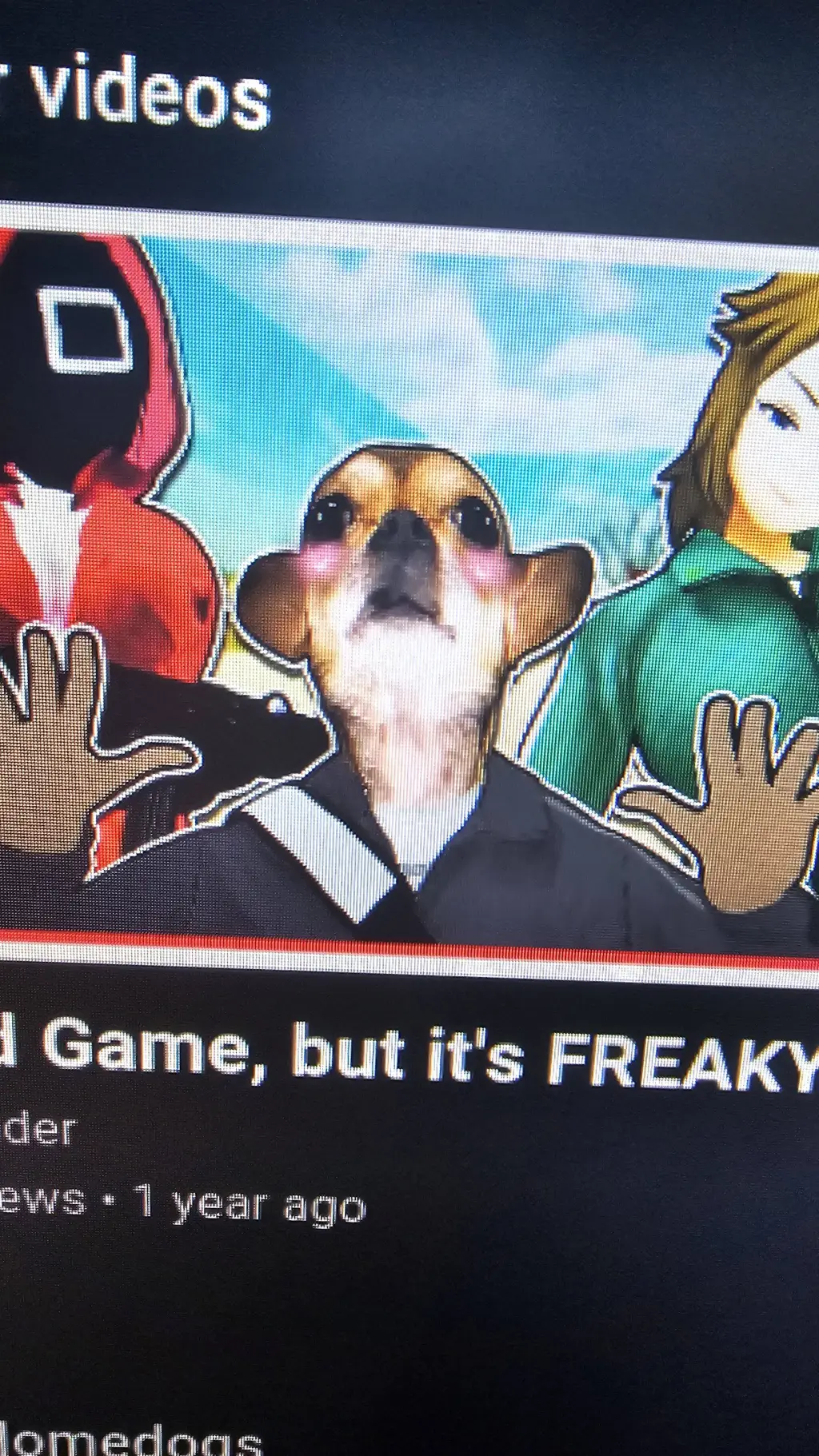 ai character: squid game freaky background