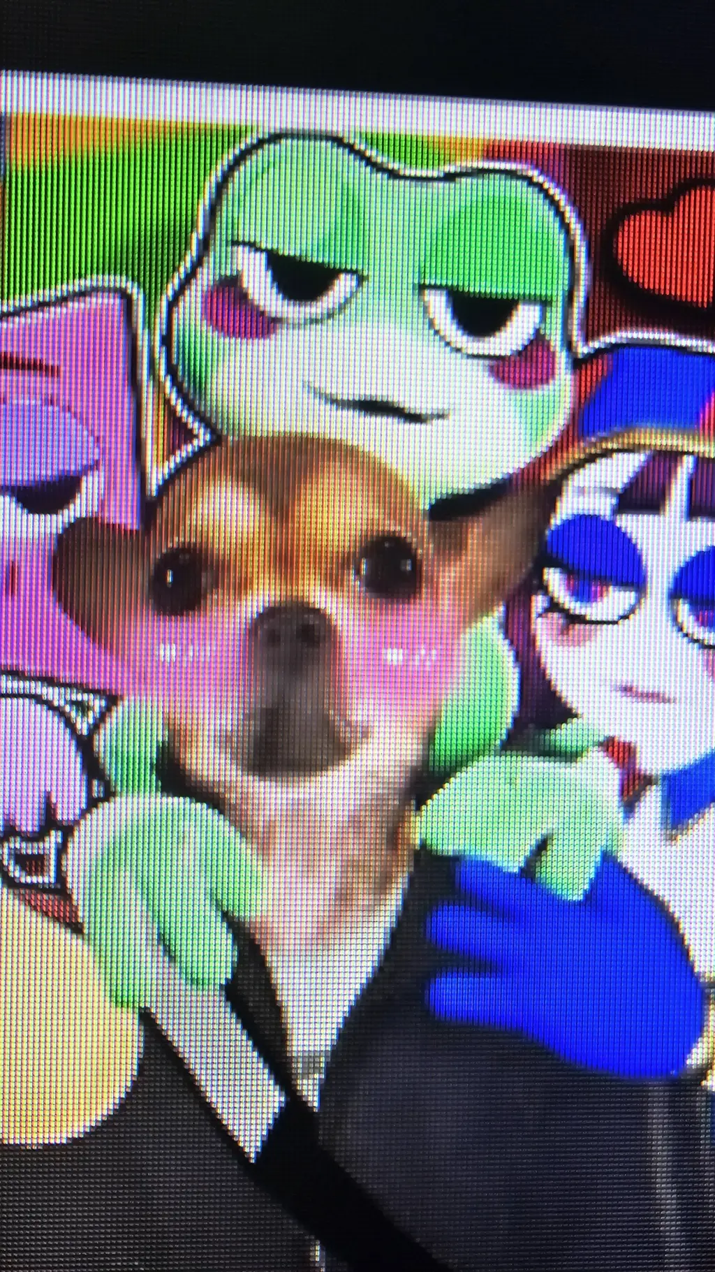 ai character: tadc but freaky background