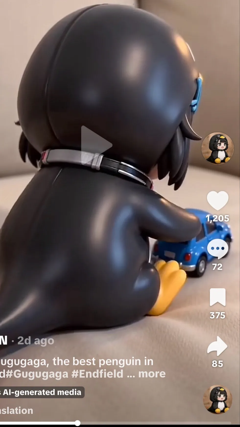 ai character: Penguin background