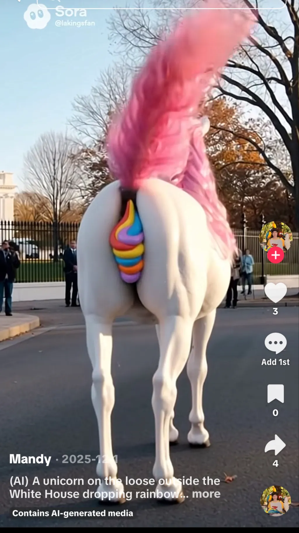 ai character: unicorn background