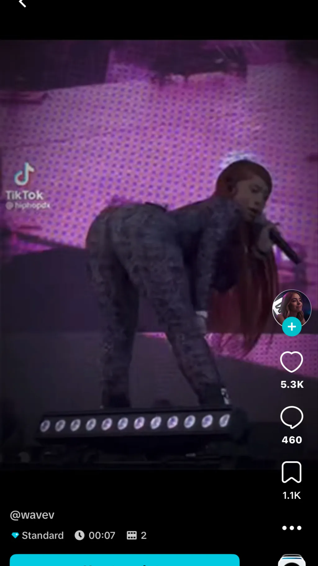 ai character: Cardi B background