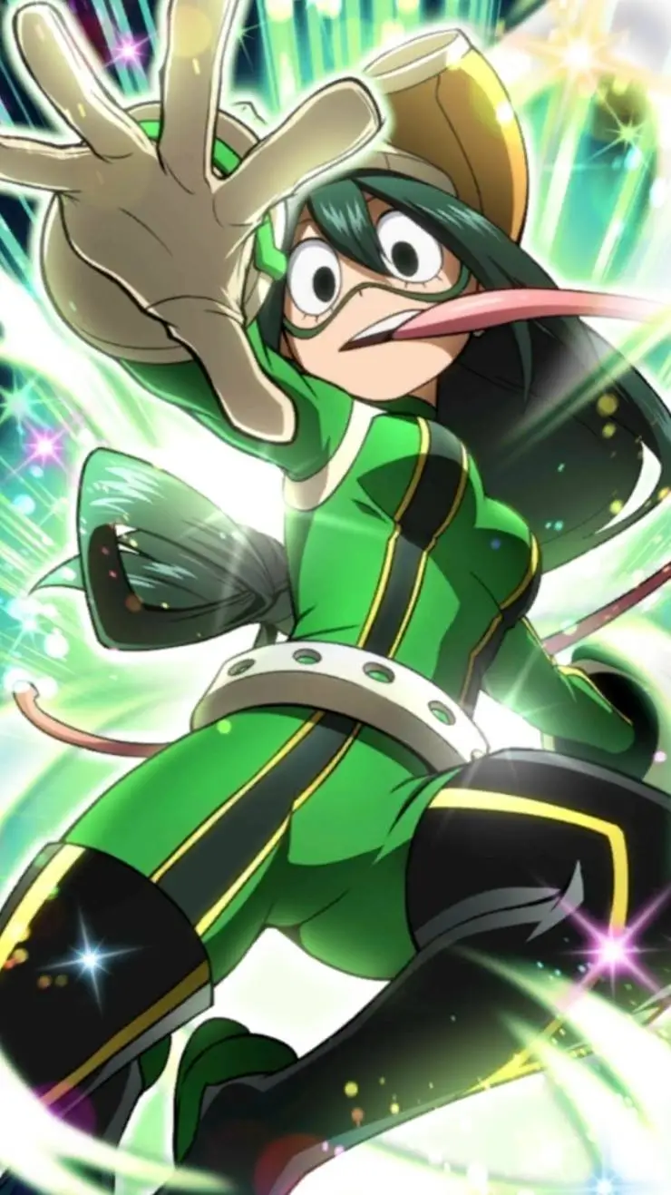 ai character: Tsuyu Asui background