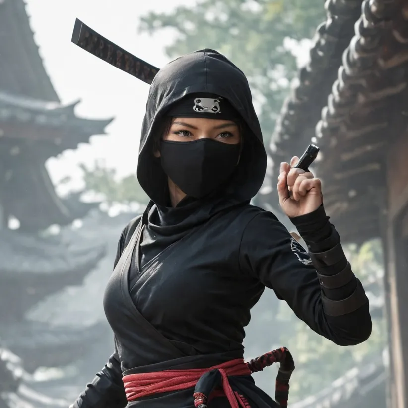 chat with ai character: Ninja girl