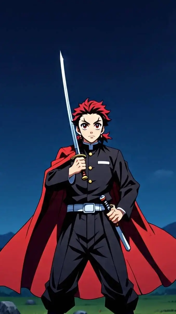 ai character: padre de tanjiro background