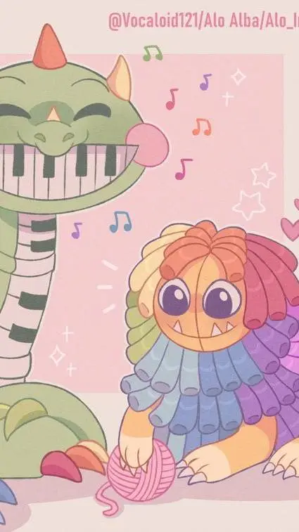 ai character: pianosaurios x yar background