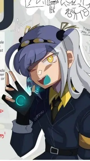 ai character: J REQUIO AU background
