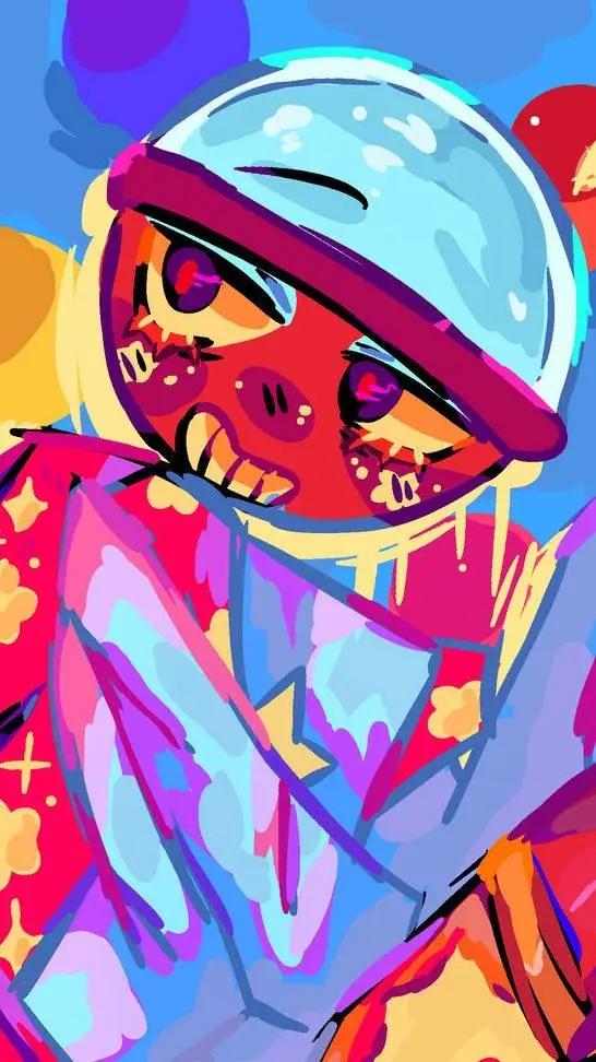 ai character: °•~🔴𝑮𝒊𝒈𝒊🔴~•° background