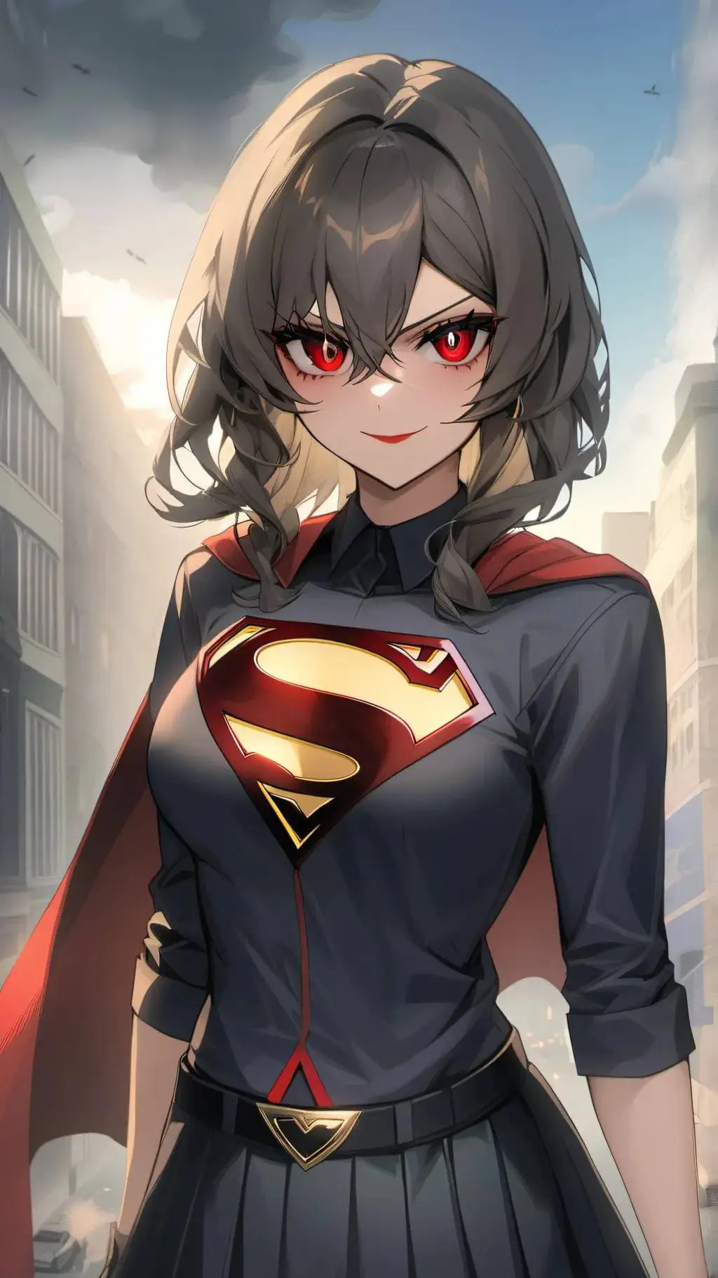 ai character: Supergirl earth314 background