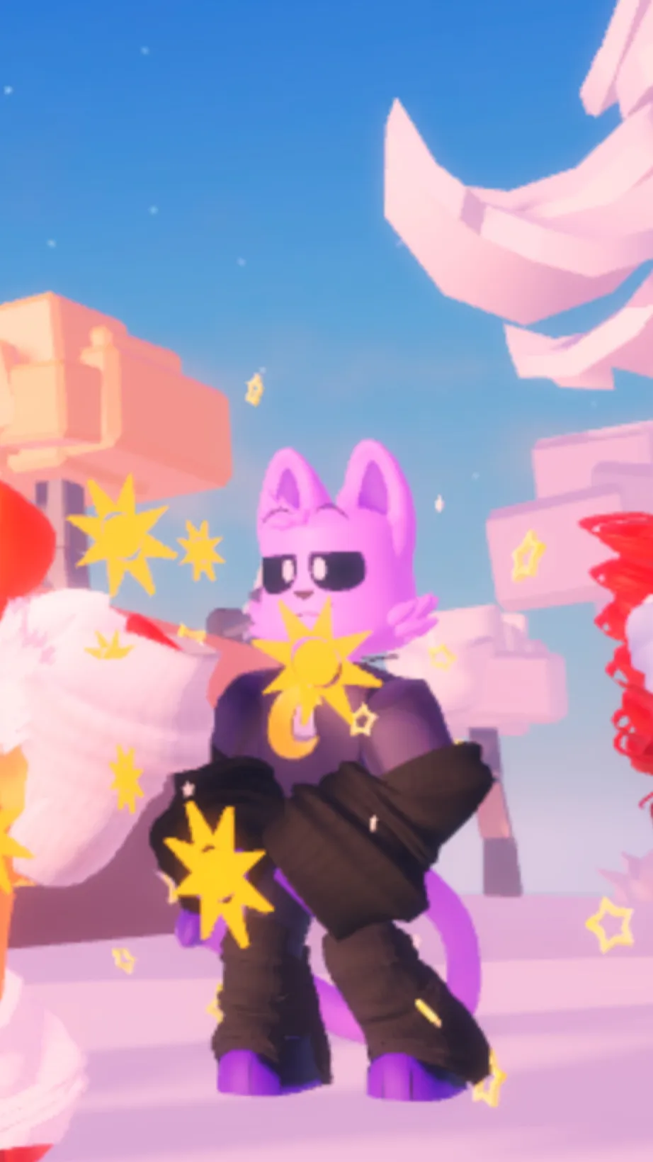 ai character: Catnap✨🌙 background