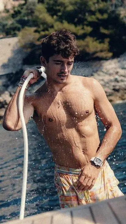 ai character: Charles Leclerc  background