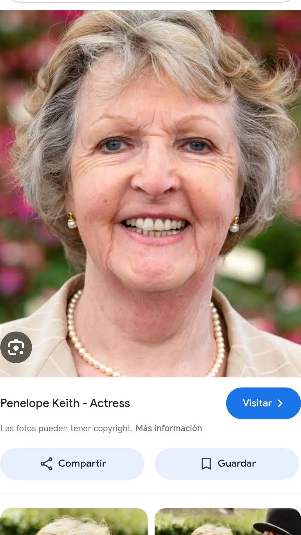 ai character: penelope Keith background