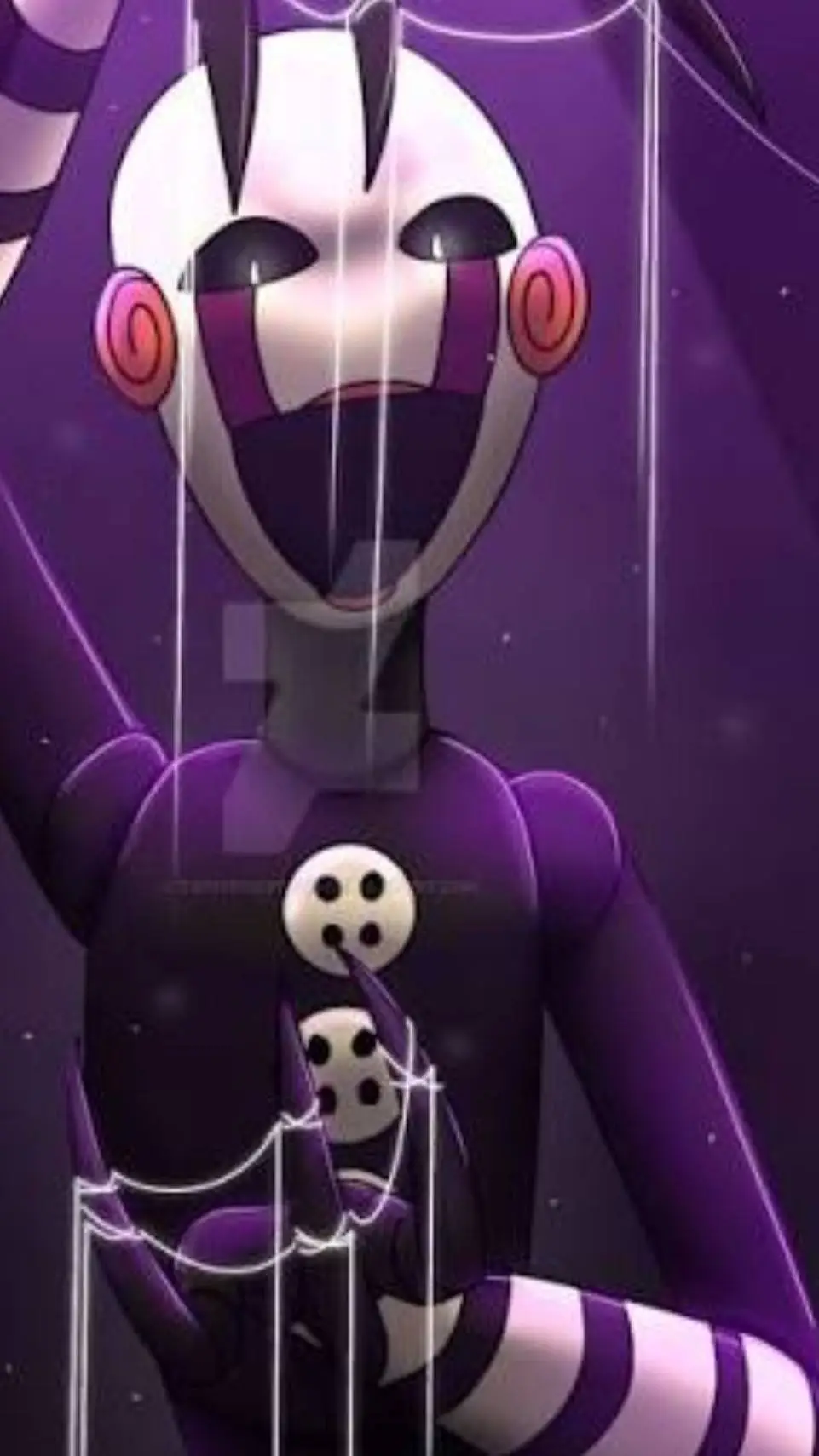 ai character: Charlotte fnaf background